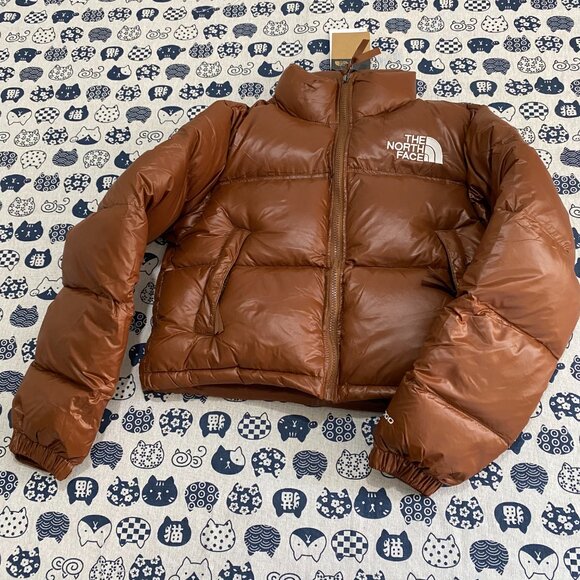 Brown Short Down Jacket The North Face Women's - Picture 4 of 11